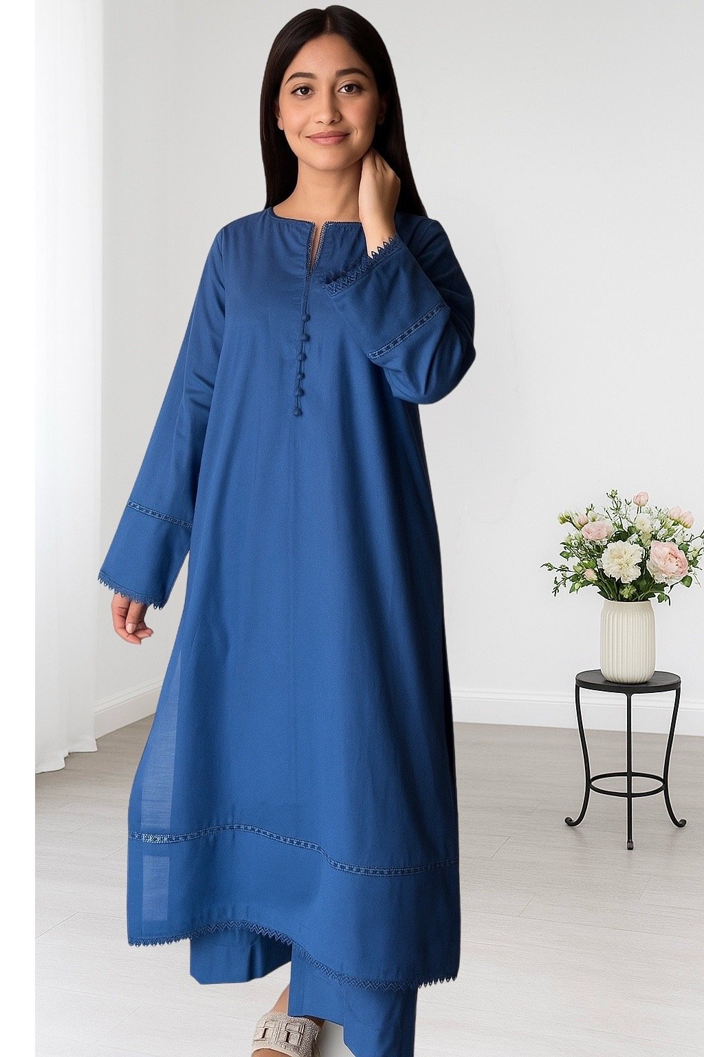 Zinc Lawn 2-Piece Long Shirt & Trouser