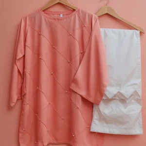Peach Glow 2PC Shalwar Kameez