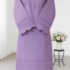 Lilac Elegance – Lawn Stitched Kurta